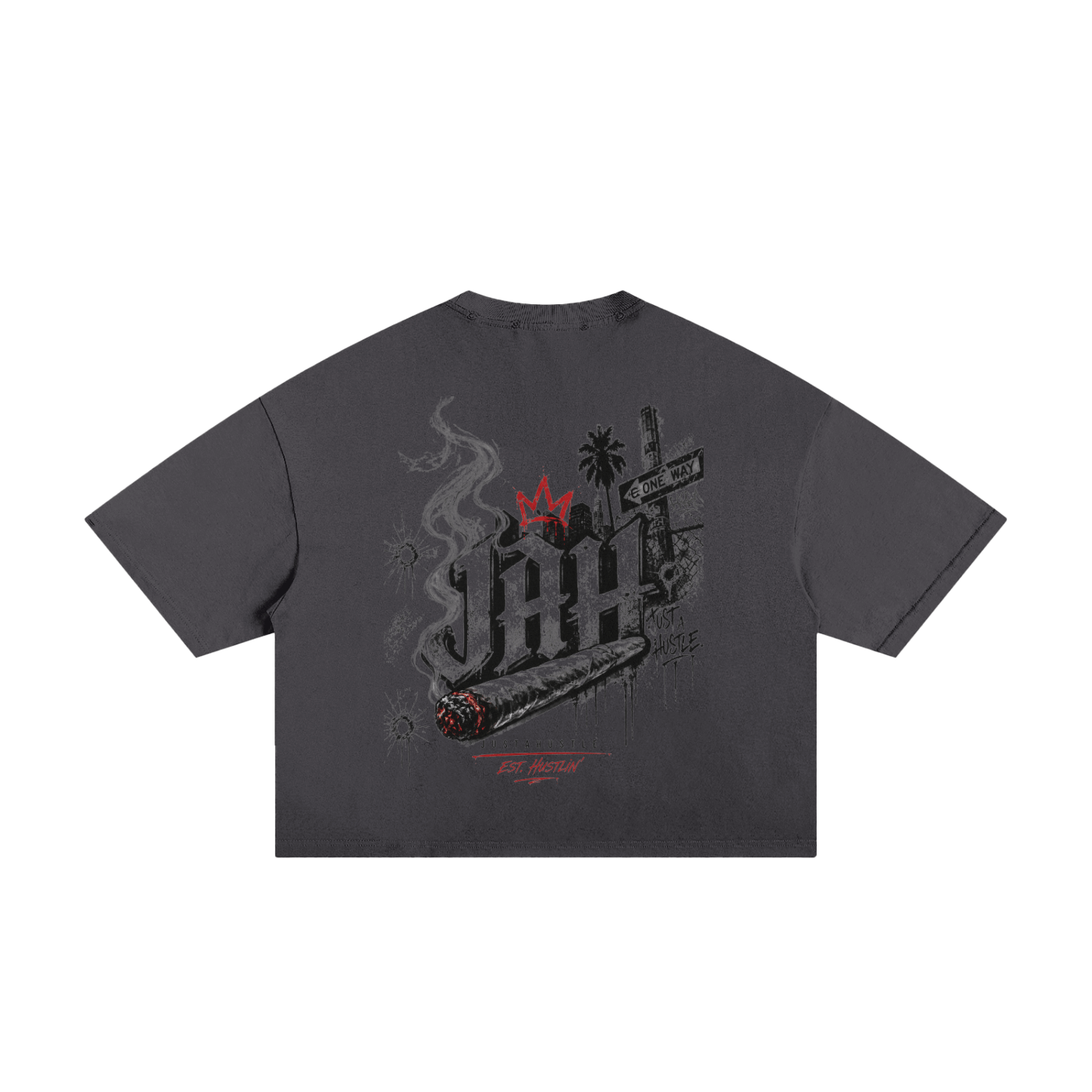 JAH Frayed Boxy Tee