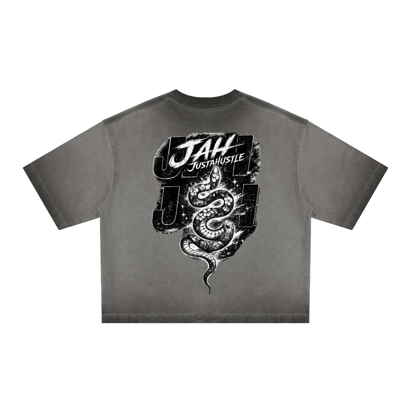 Monochrome Hustle Dyed Boxy T-Shirt