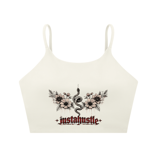 Bloom & Bite Spaghetti Strap Yoga Sports Bra