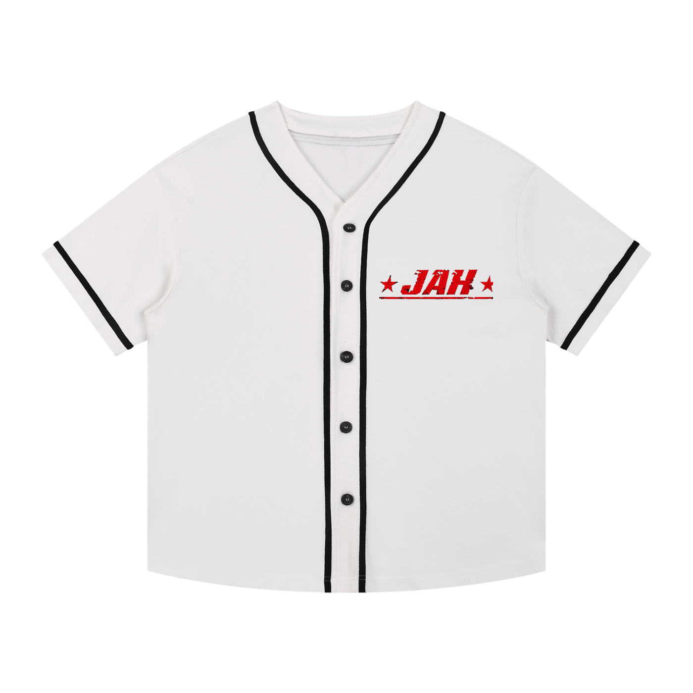 Cherry Temptation Piped Button-Up Jersey