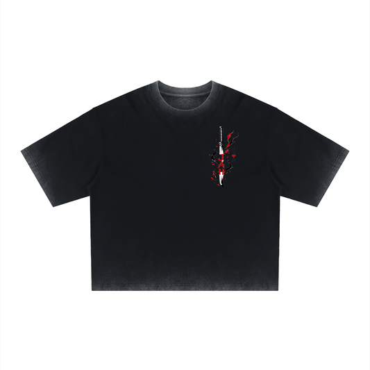 Monochrome Hustle Dyed Boxy T-Shirt
