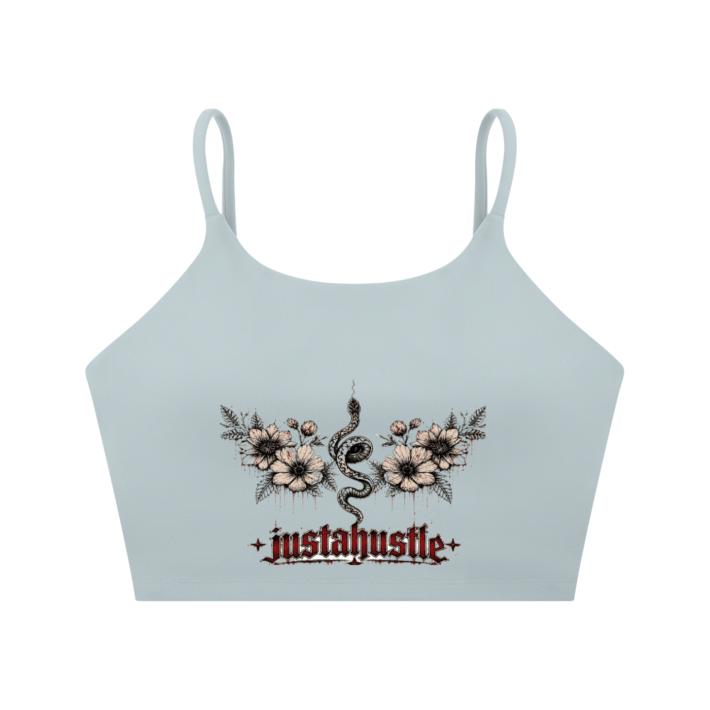 Bloom & Bite Spaghetti Strap Yoga Sports Bra