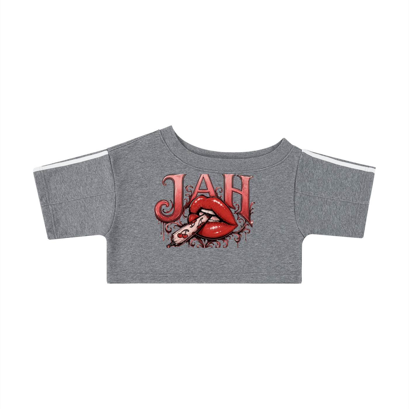 Lip & Roll Crop T-Shirt