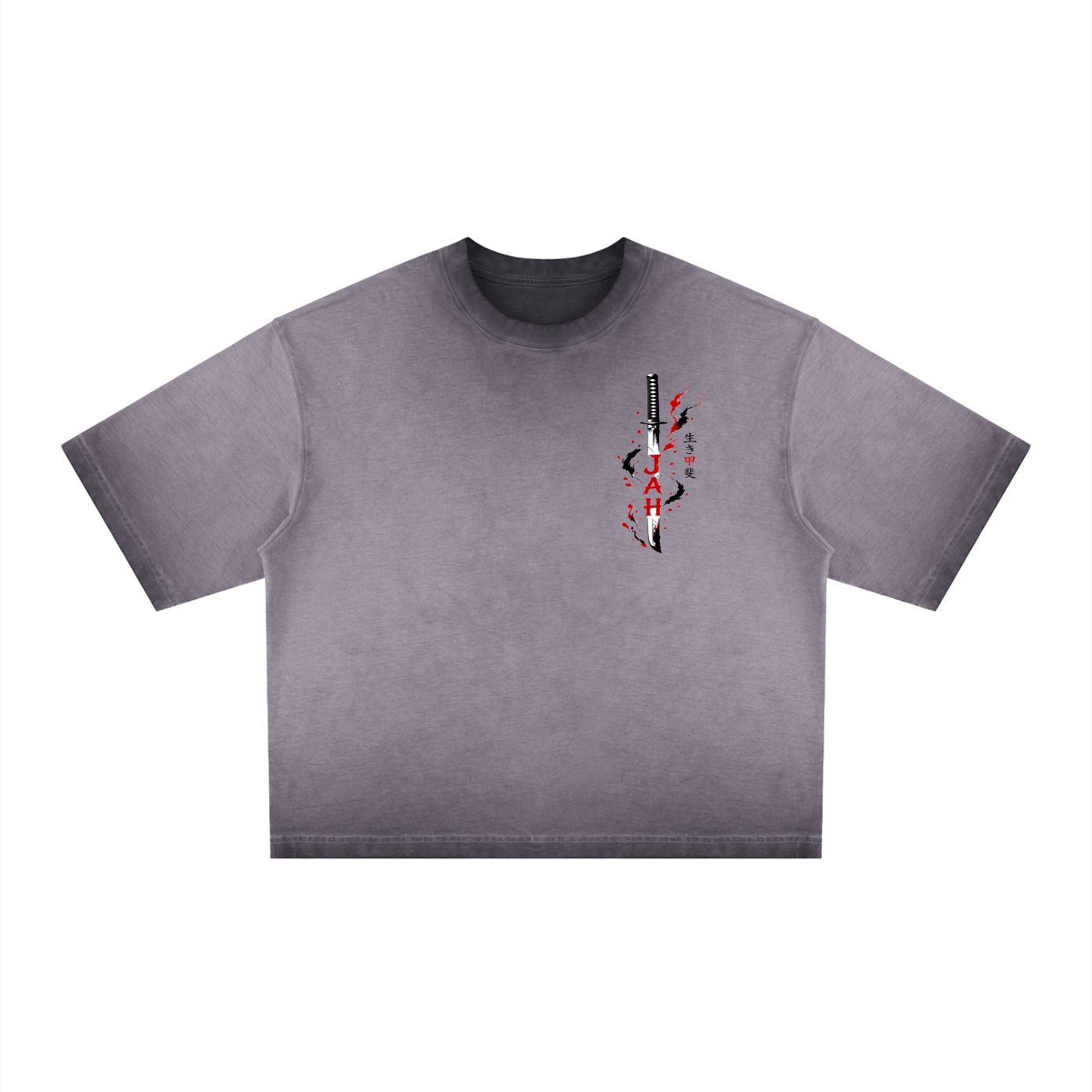 Monochrome Hustle Dyed Boxy T-Shirt