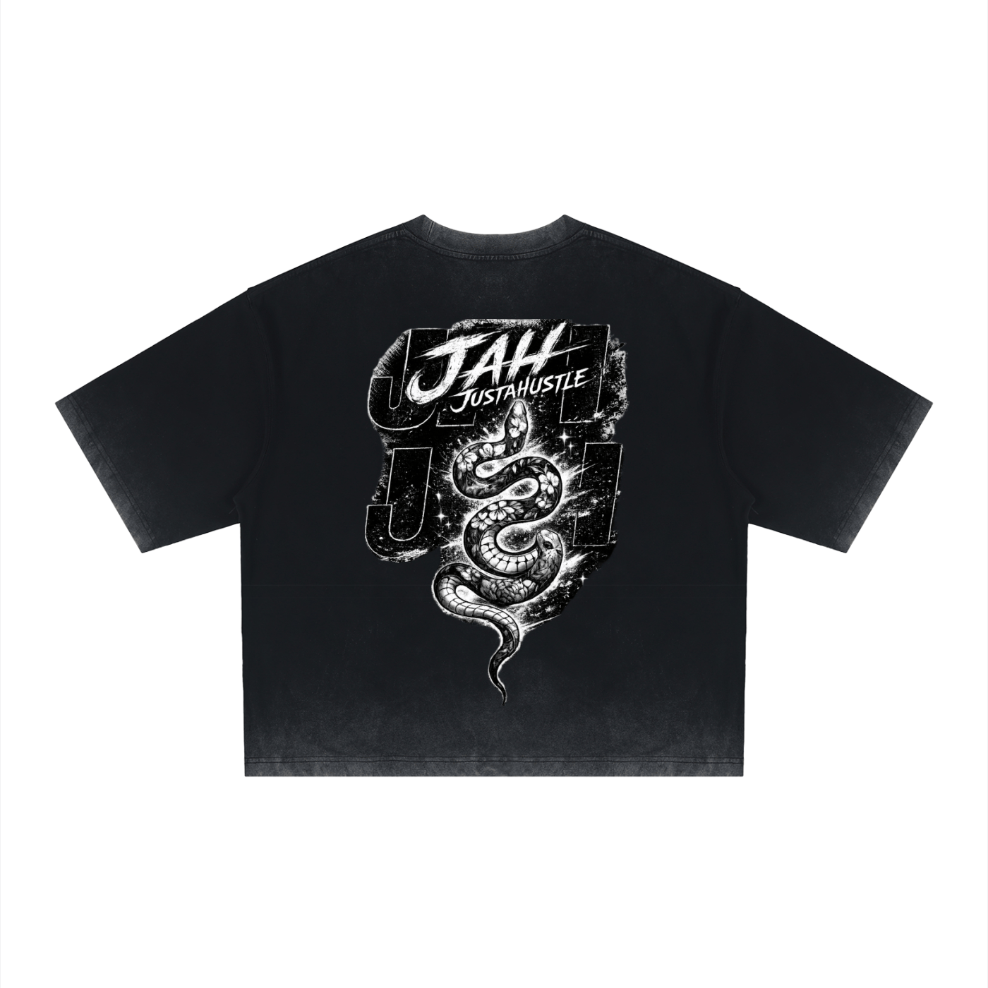 Monochrome Hustle Dyed Boxy T-Shirt