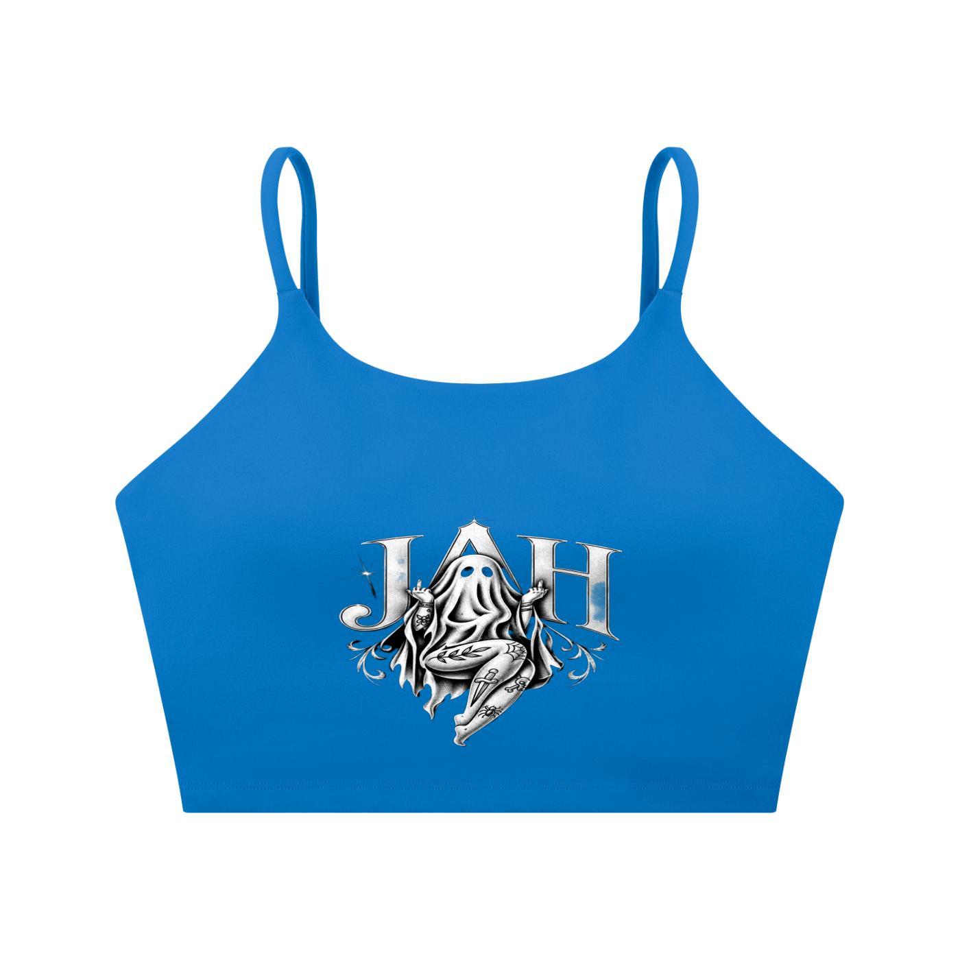 Ghostly Jah Spaghetti Strap Yoga Sports Bra