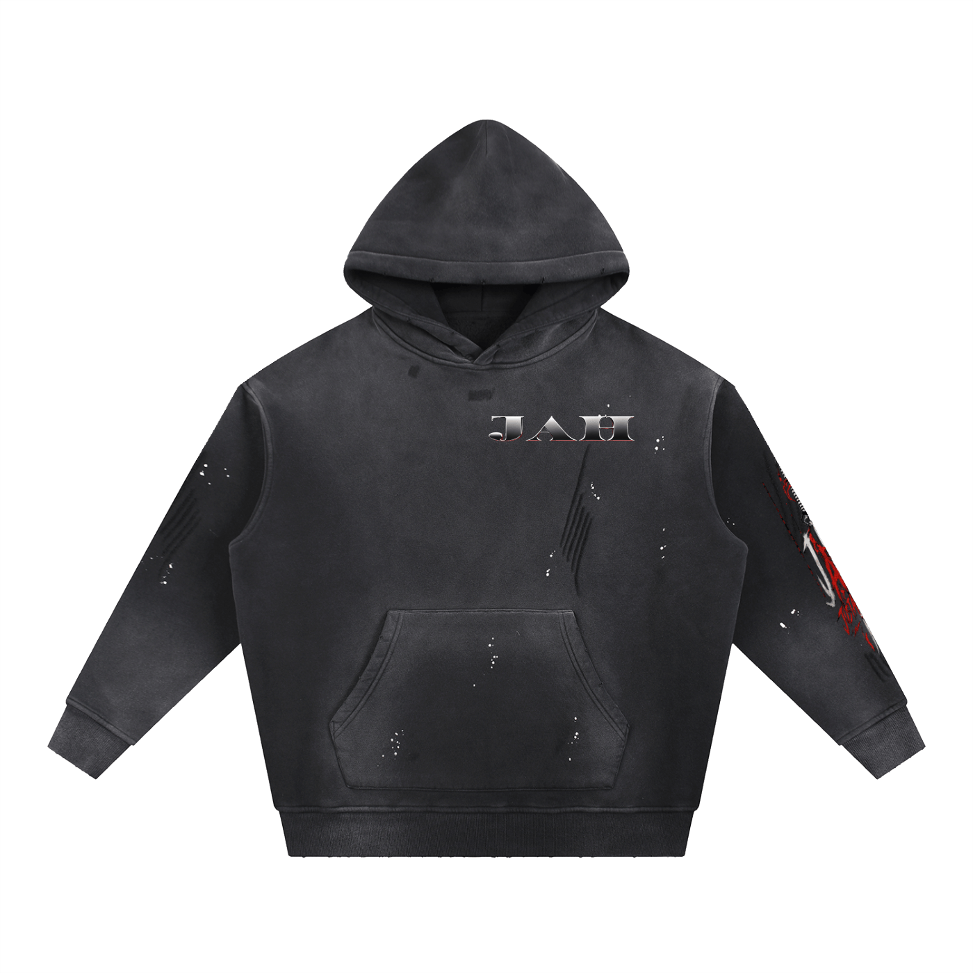 COSMIC TIME Washed Fleece Hoodie