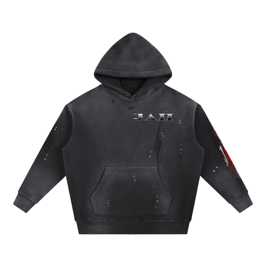 COSMIC TIME Washed Fleece Hoodie