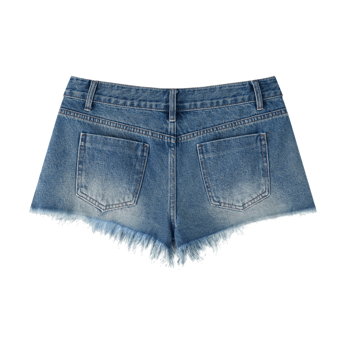 Gilded JAH Vintage Wash Raw Hem Denim Shorts