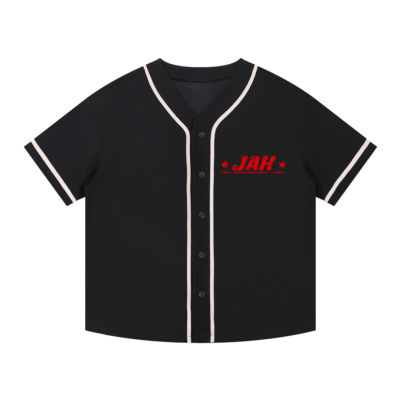 Cherry Temptation Piped Button-Up Jersey