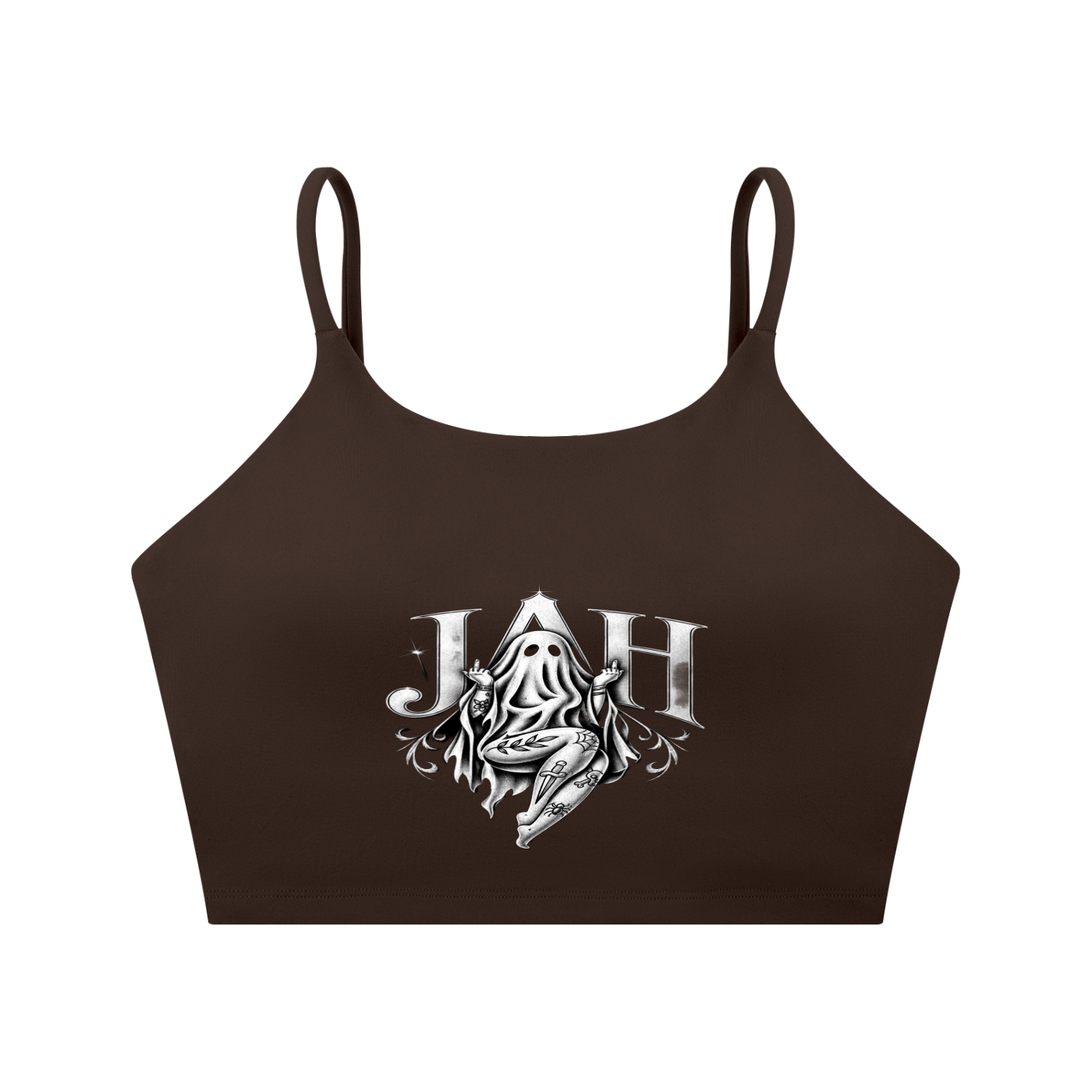 Ghostly Jah Spaghetti Strap Yoga Sports Bra