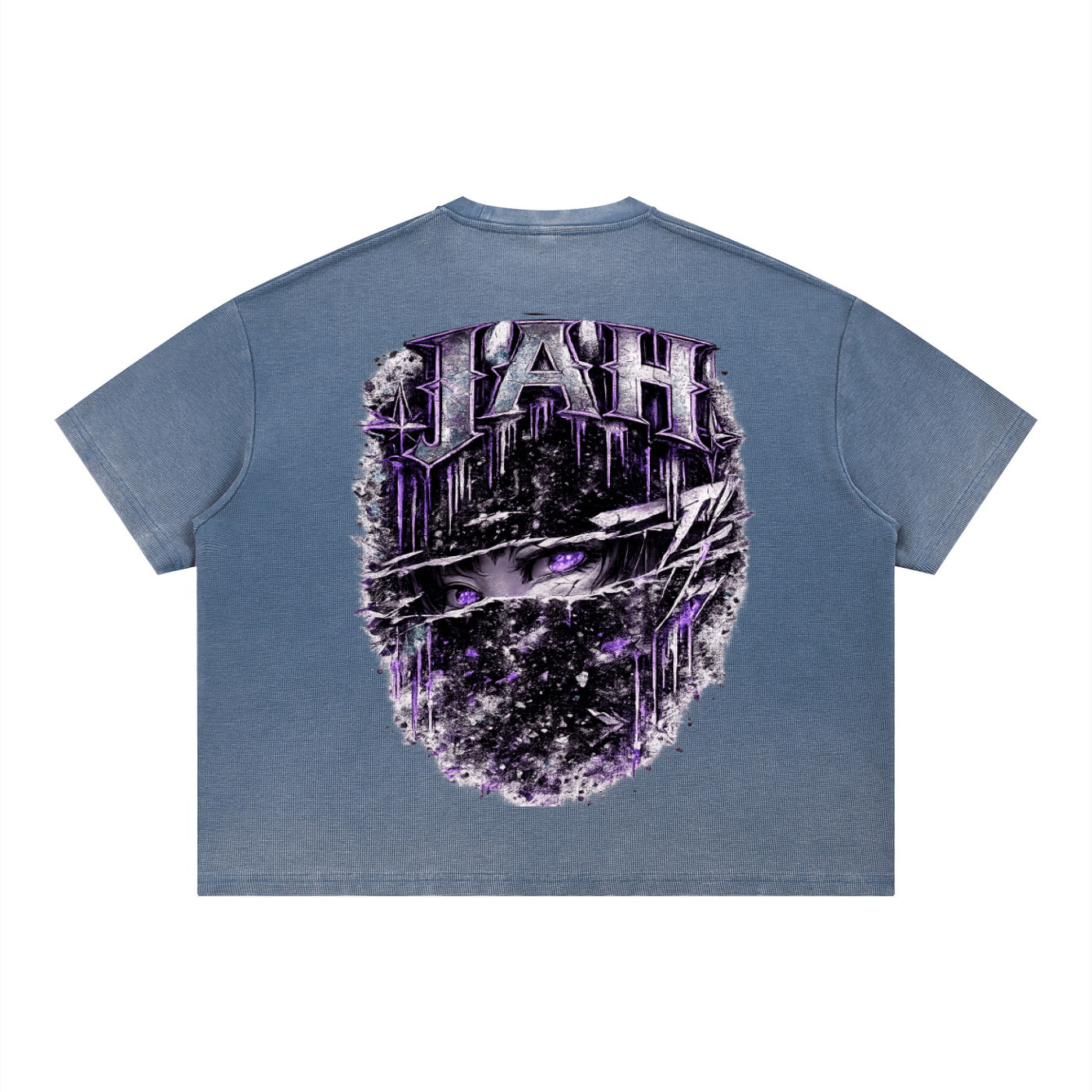 JAH Vintage Wash Sunfade Boxy Waffle T-Shirt