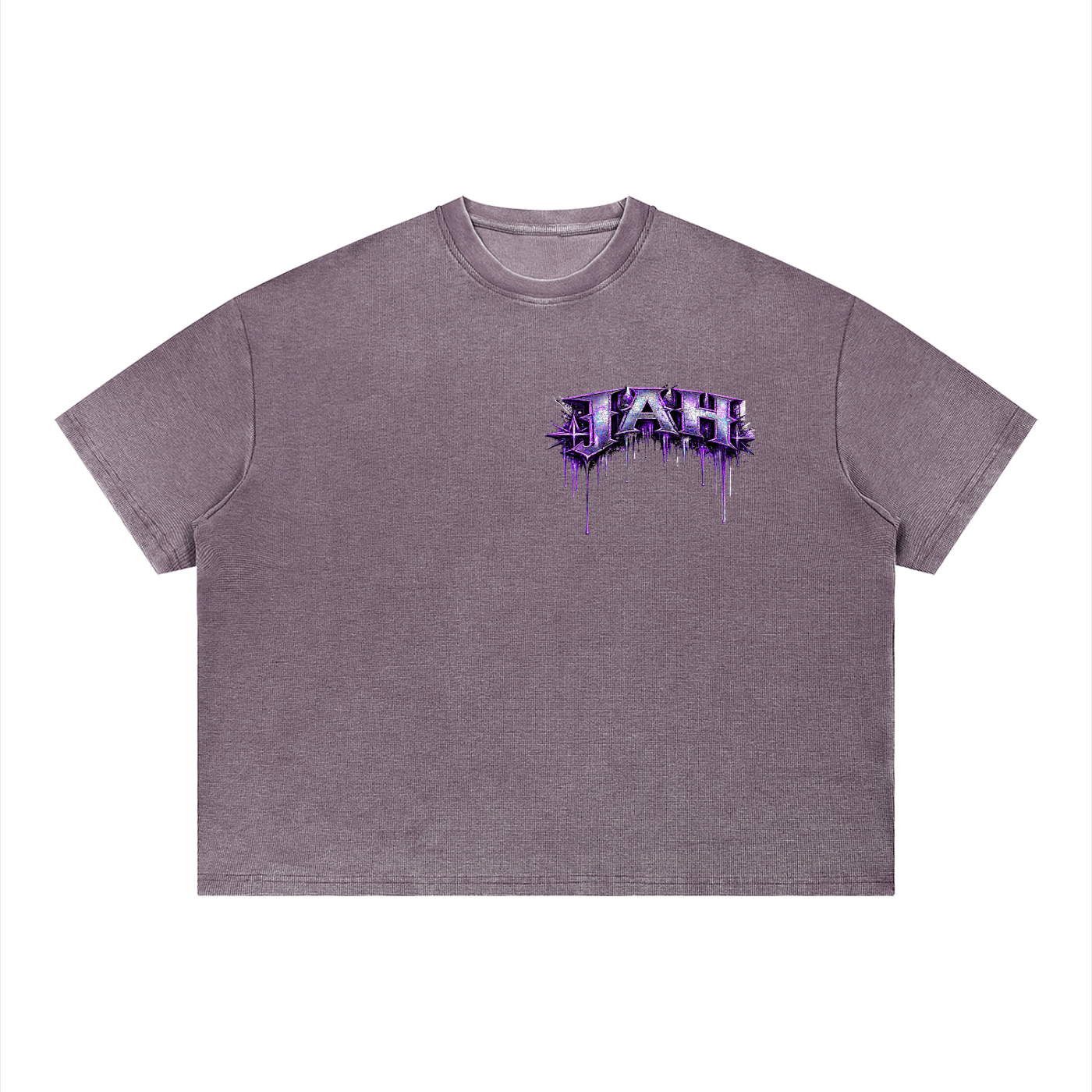 JAH Vintage Wash Sunfade Boxy Waffle T-Shirt