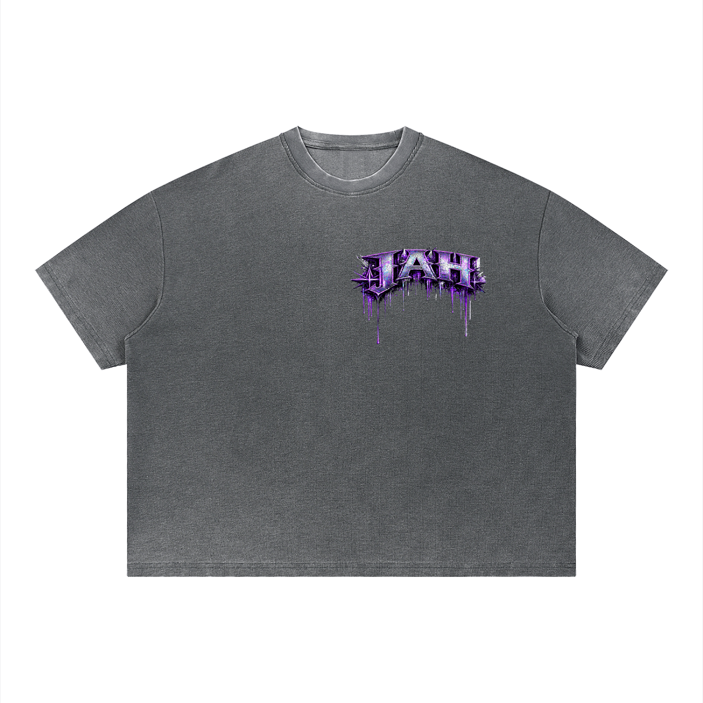 JAH Vintage Wash Sunfade Boxy Waffle T-Shirt