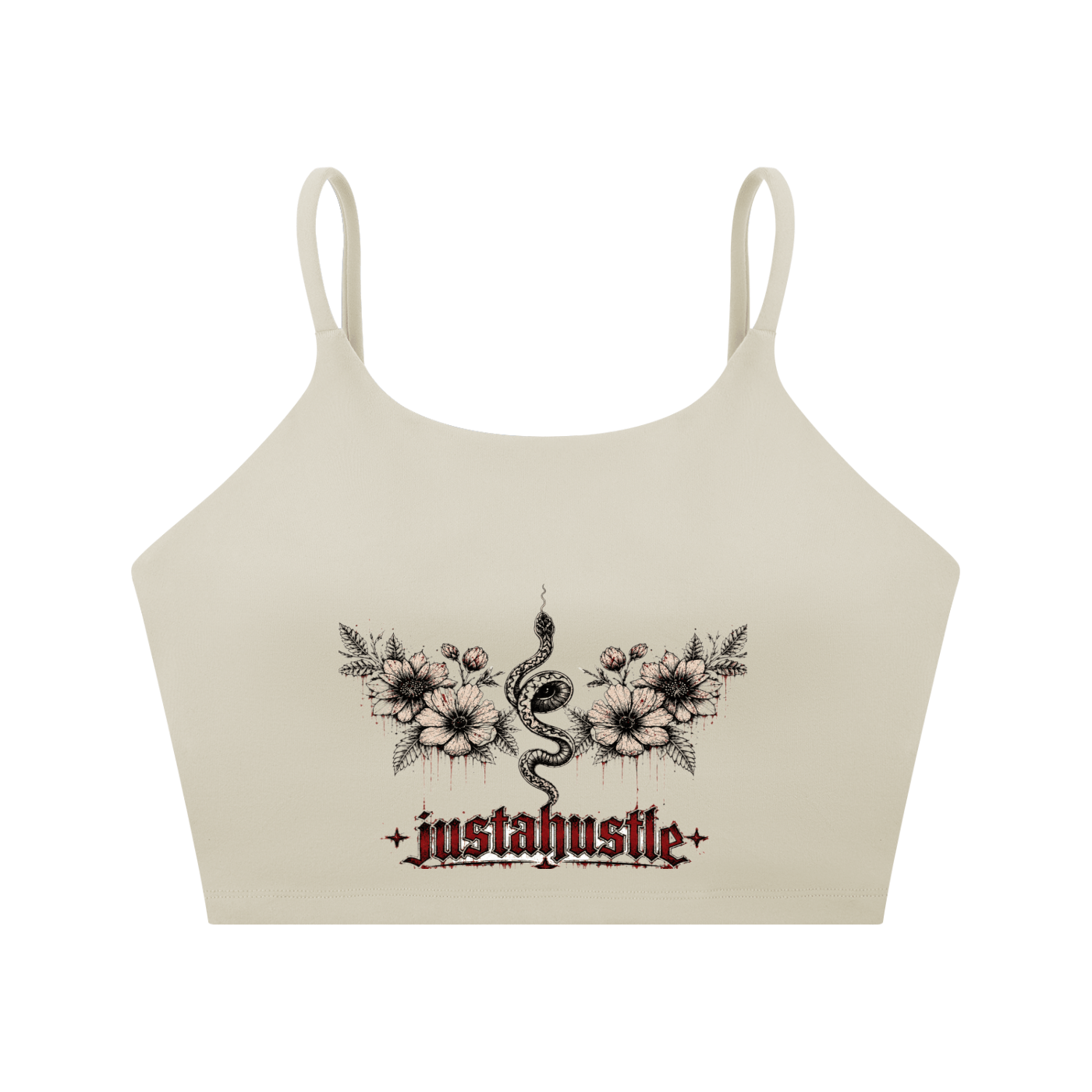 Bloom & Bite Spaghetti Strap Yoga Sports Bra