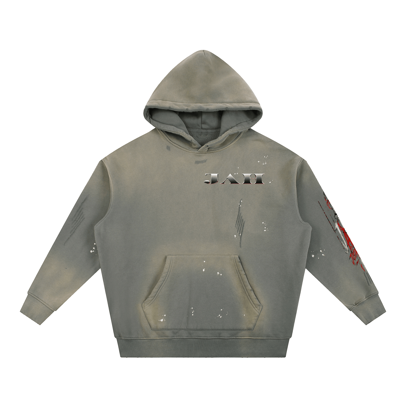 COSMIC TIME Washed Fleece Hoodie