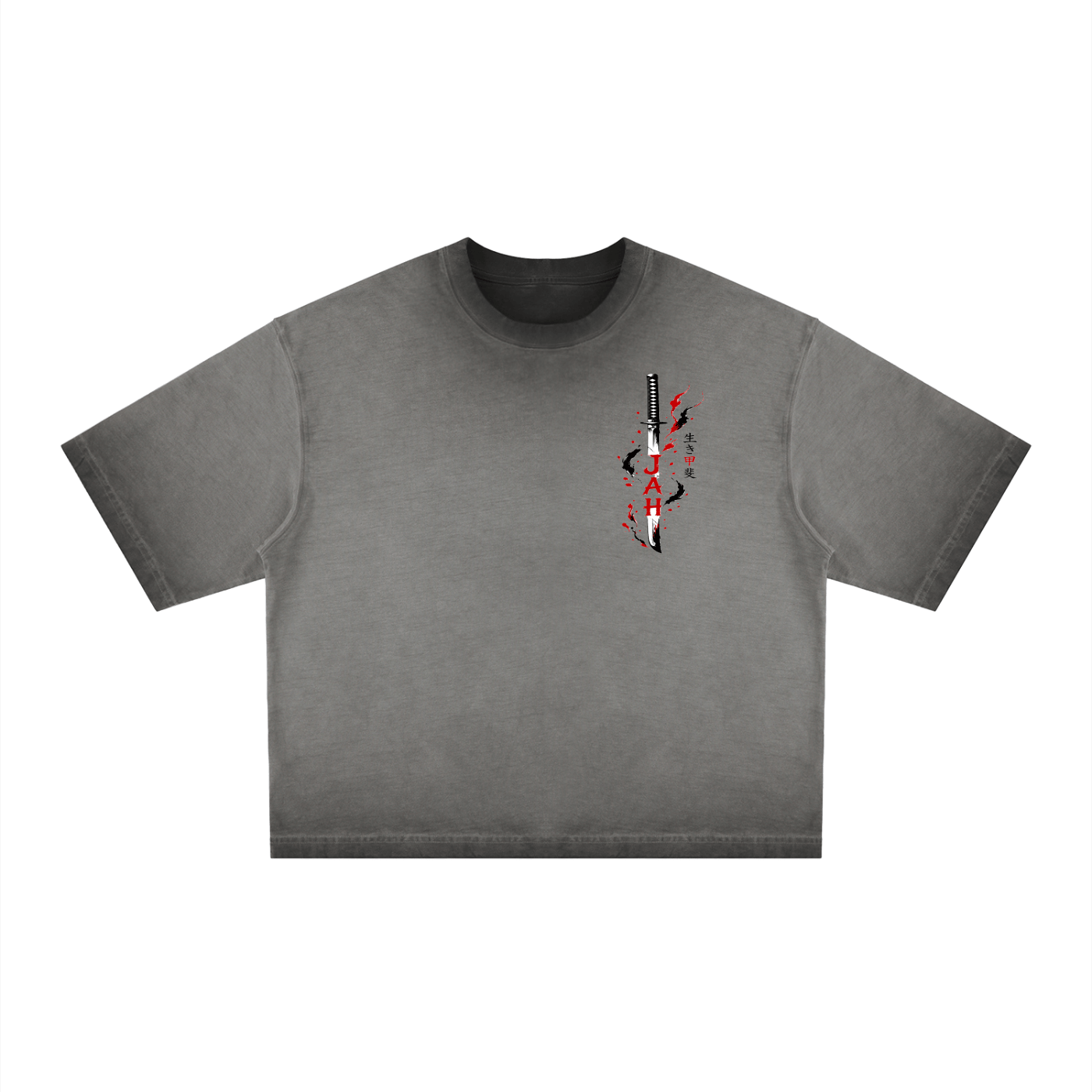 Monochrome Hustle Dyed Boxy T-Shirt