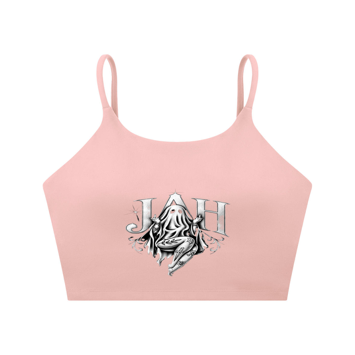 Ghostly Jah Spaghetti Strap Yoga Sports Bra