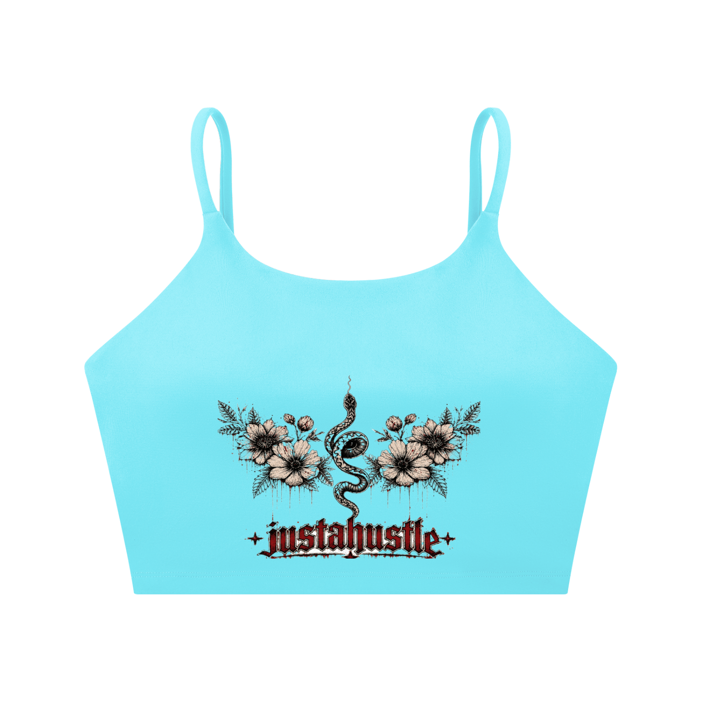 Bloom & Bite Spaghetti Strap Yoga Sports Bra