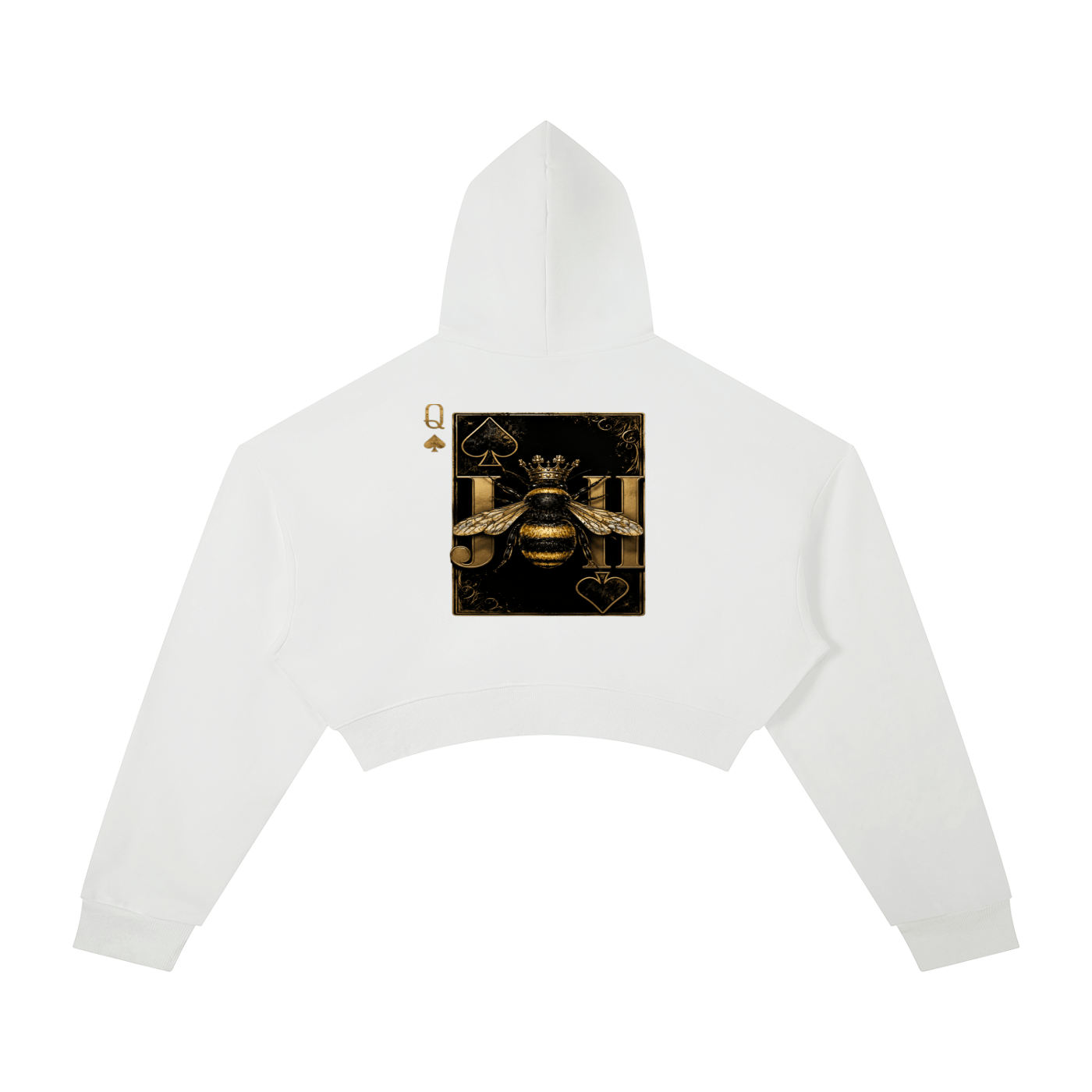 Queen Bee Cropped Hoodie