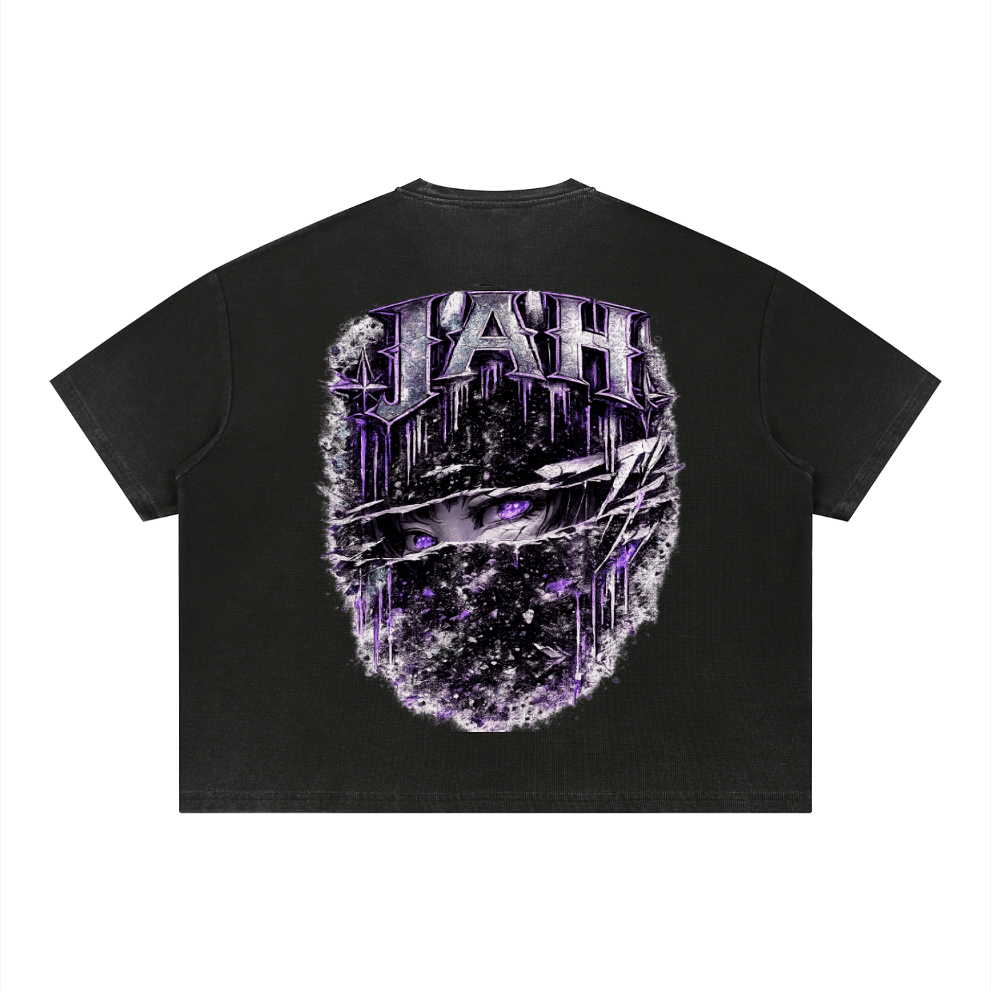 JAH Vintage Wash Sunfade Boxy Waffle T-Shirt