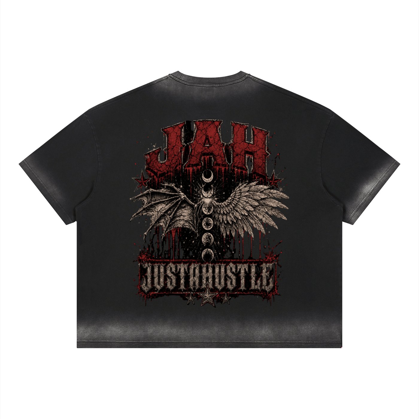 Jah D&A Boxy Sunfade Vintage Wash T-Shirt