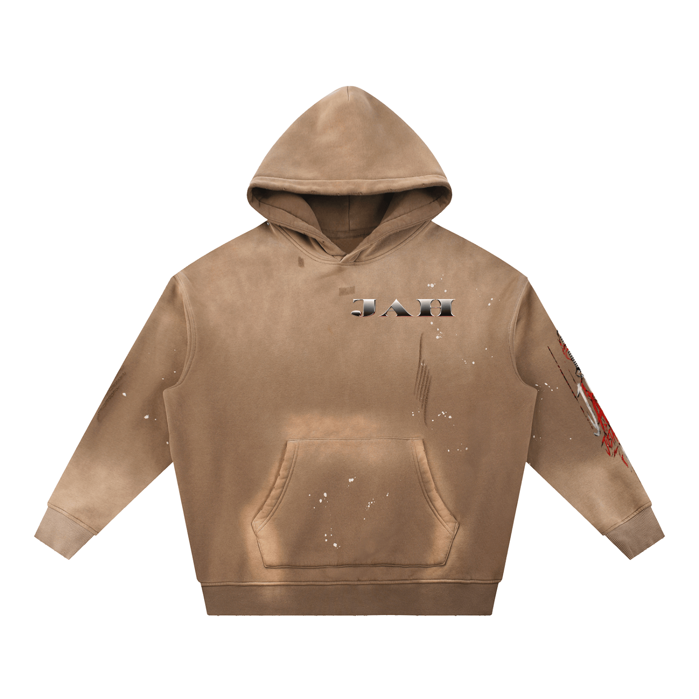 COSMIC TIME Washed Fleece Hoodie