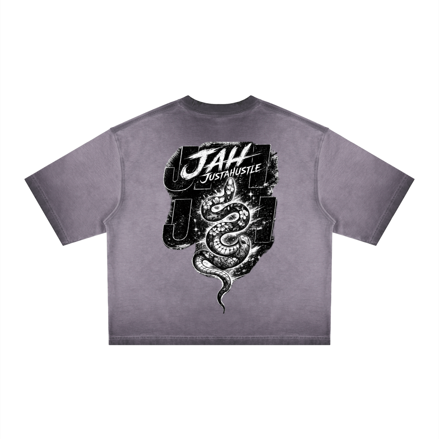 Monochrome Hustle Dyed Boxy T-Shirt