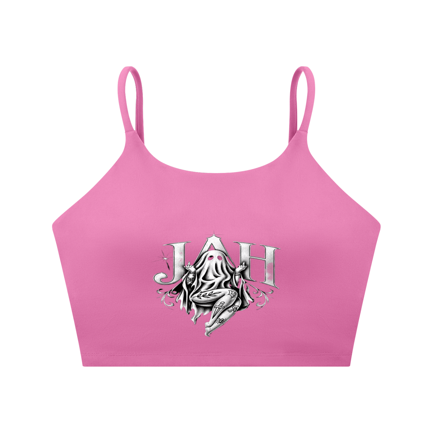 Ghostly Jah Spaghetti Strap Yoga Sports Bra