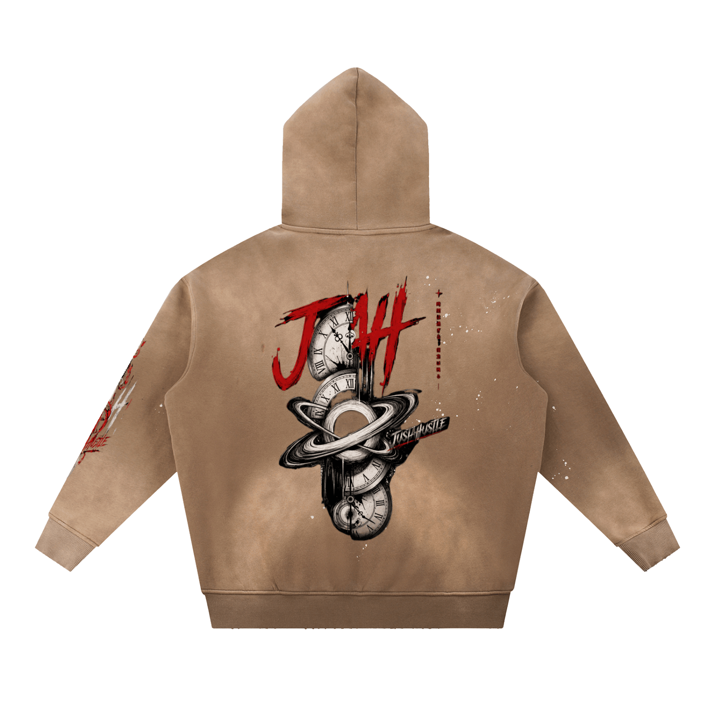 COSMIC TIME Washed Fleece Hoodie