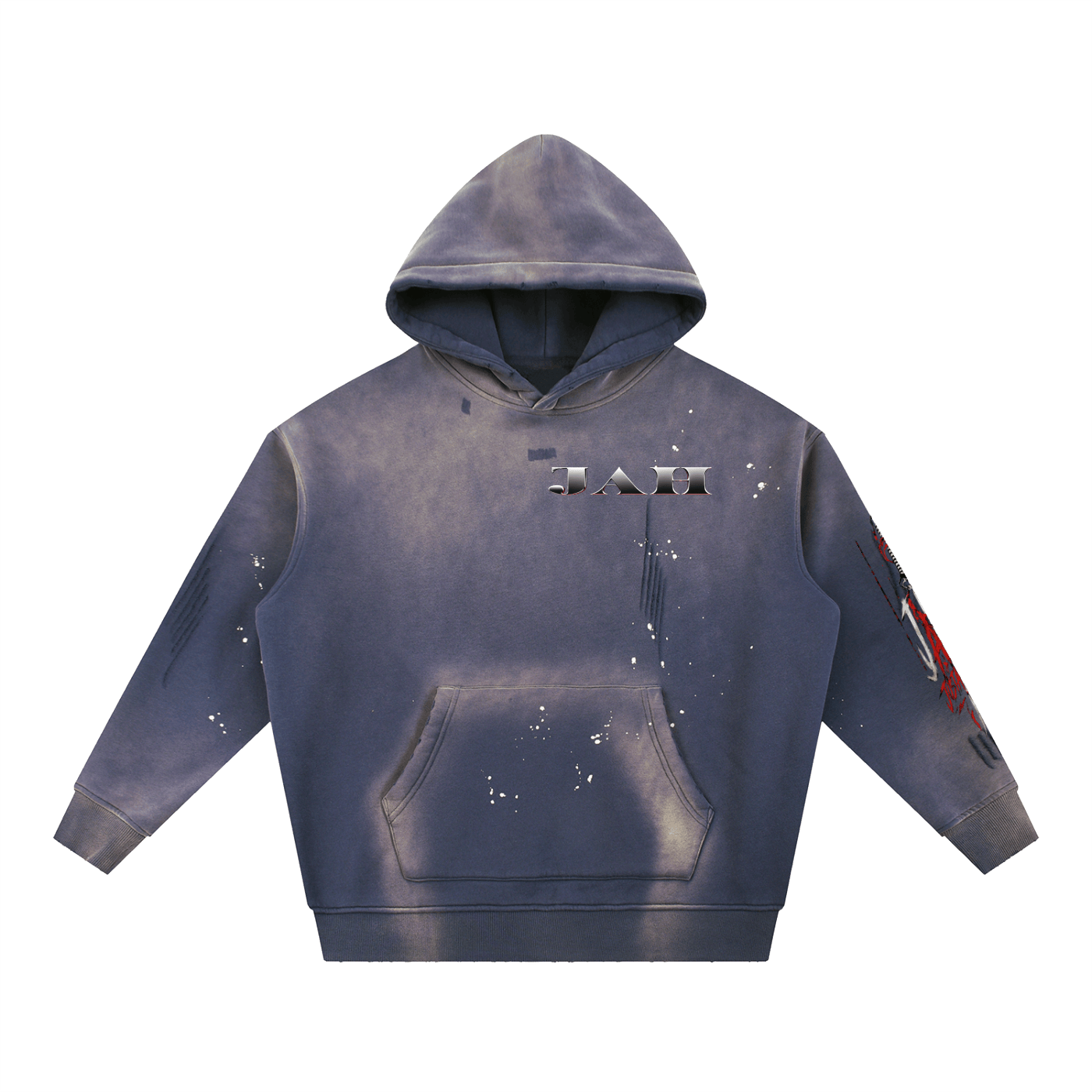 COSMIC TIME Washed Fleece Hoodie