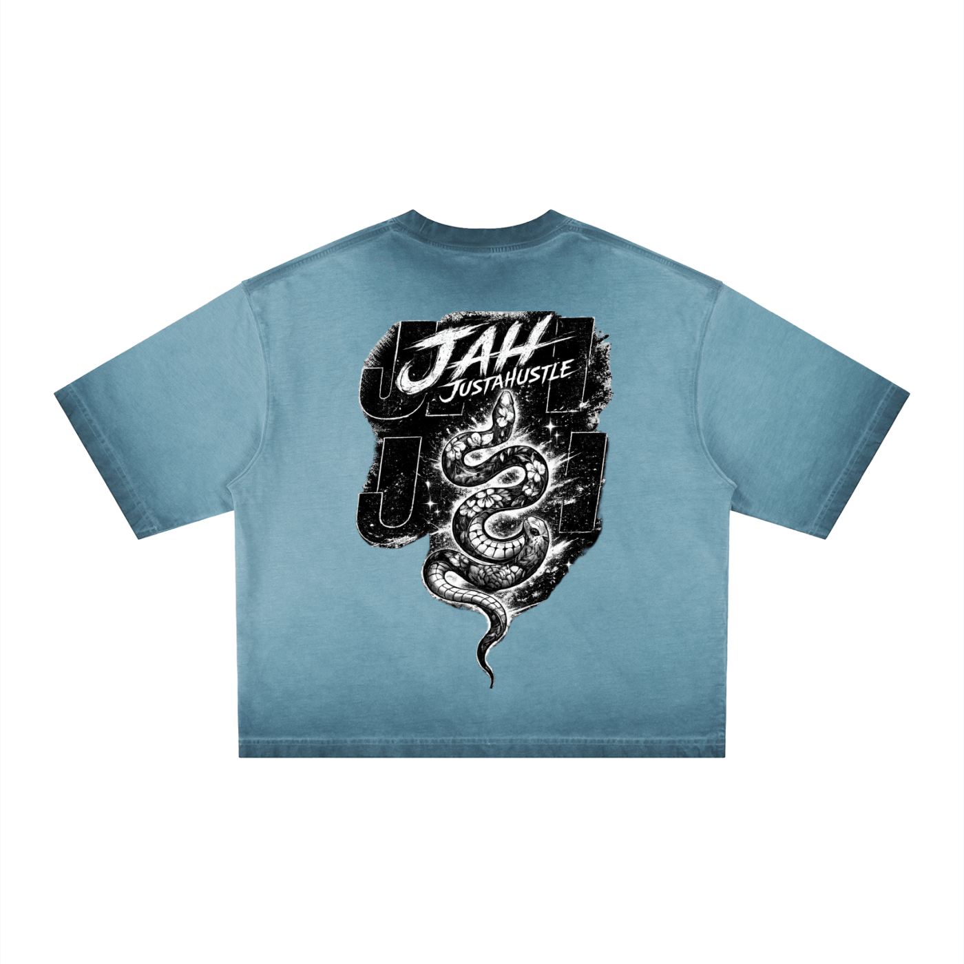 Monochrome Hustle Dyed Boxy T-Shirt