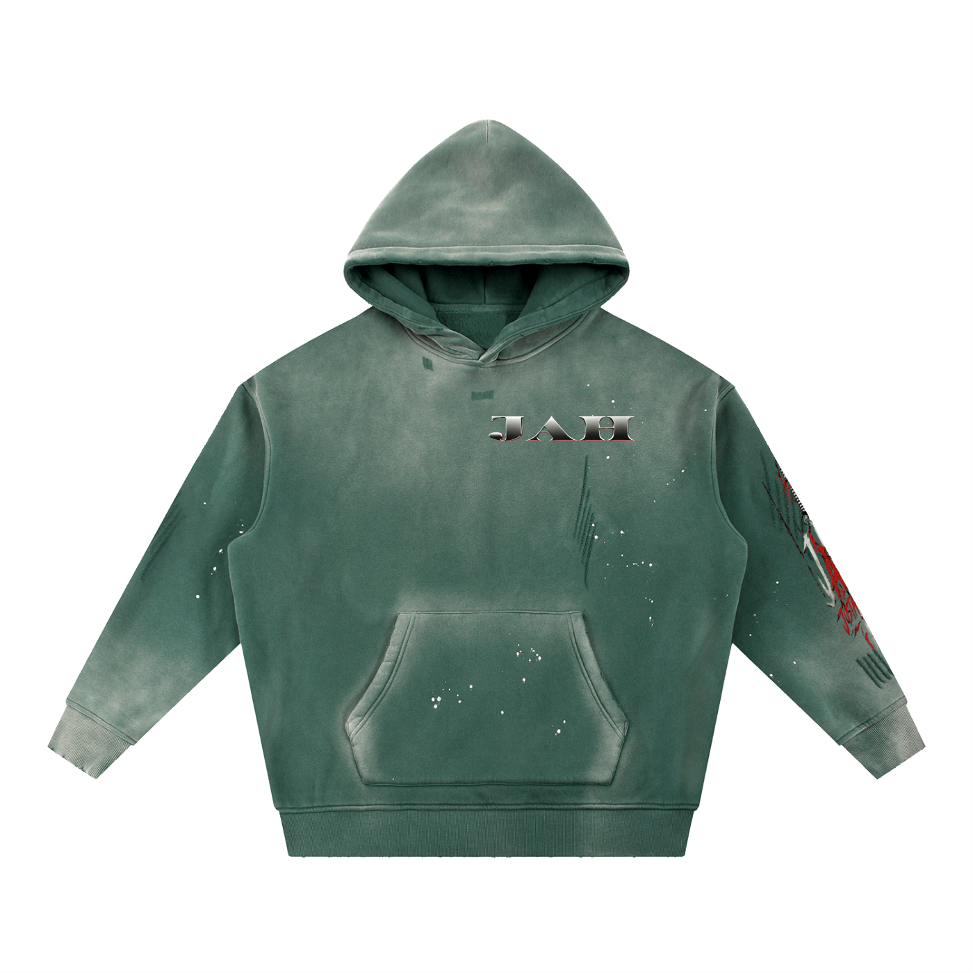 COSMIC TIME Washed Fleece Hoodie