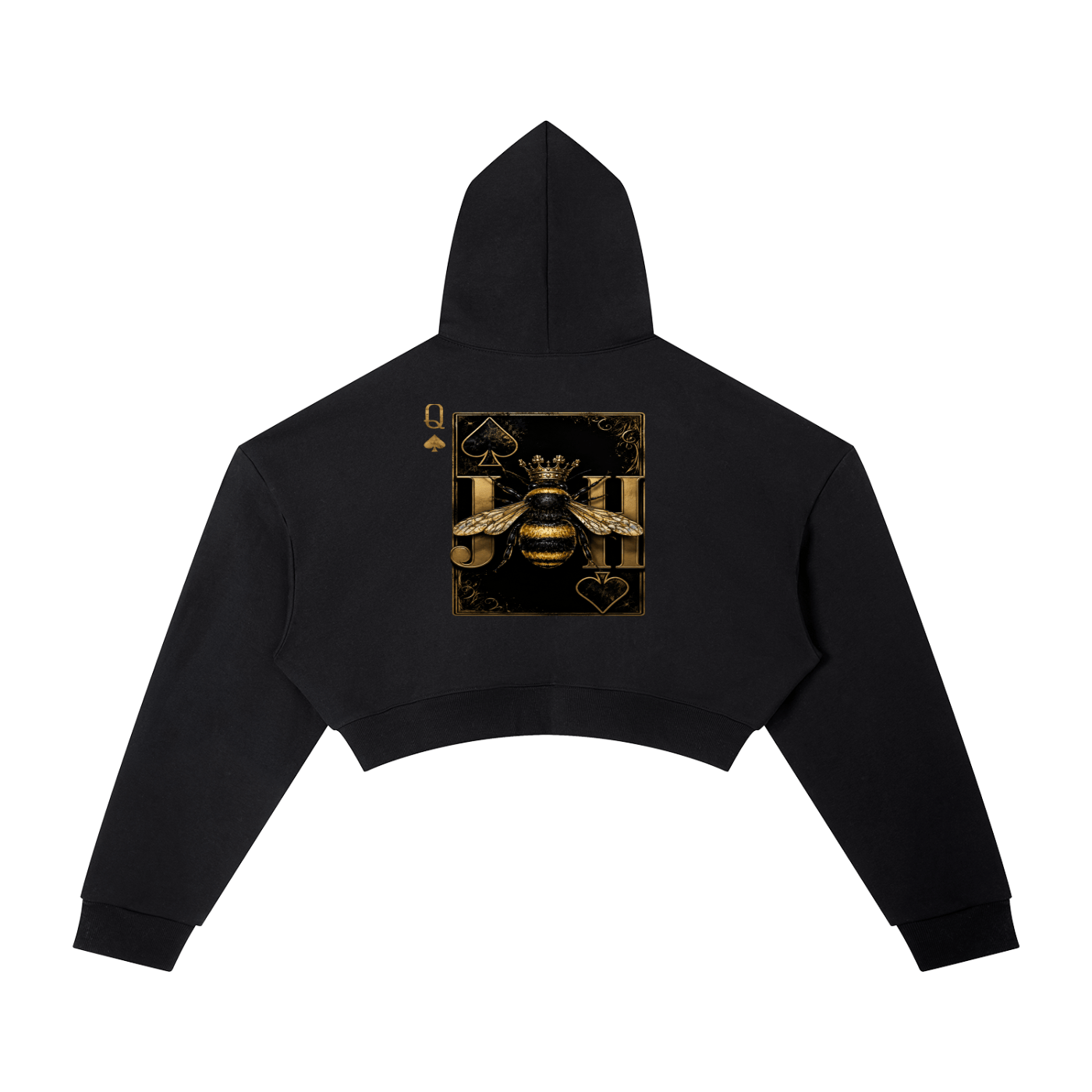 Queen Bee Cropped Hoodie