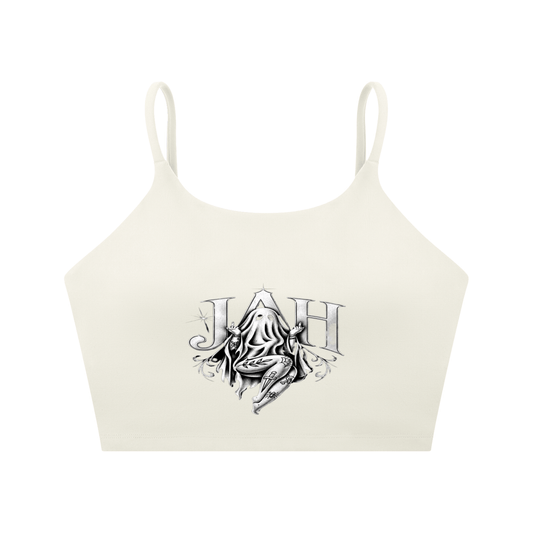 Ghostly Jah Spaghetti Strap Yoga Sports Bra