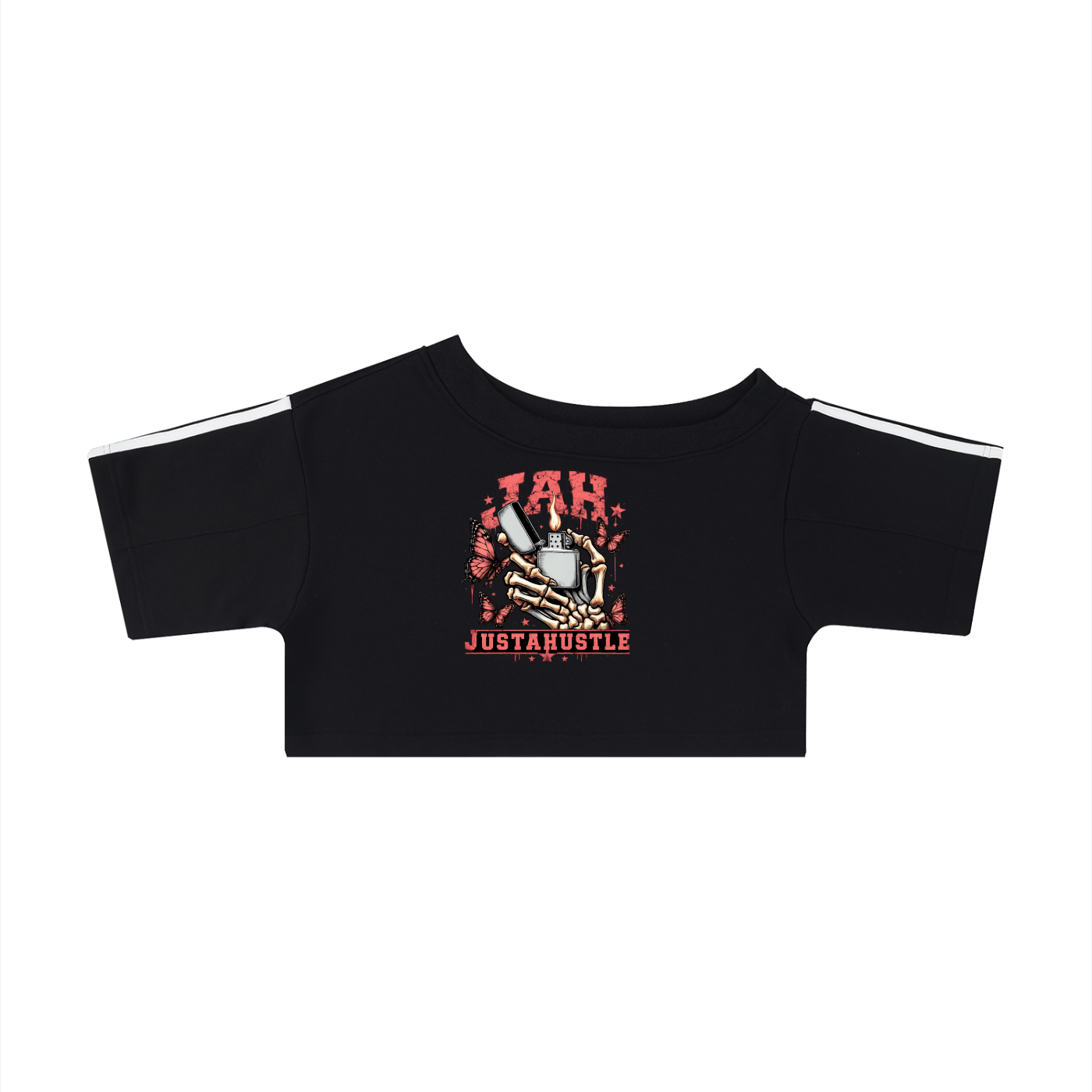Women's Off-the-Shoulder JAH  Crop T-Shirt