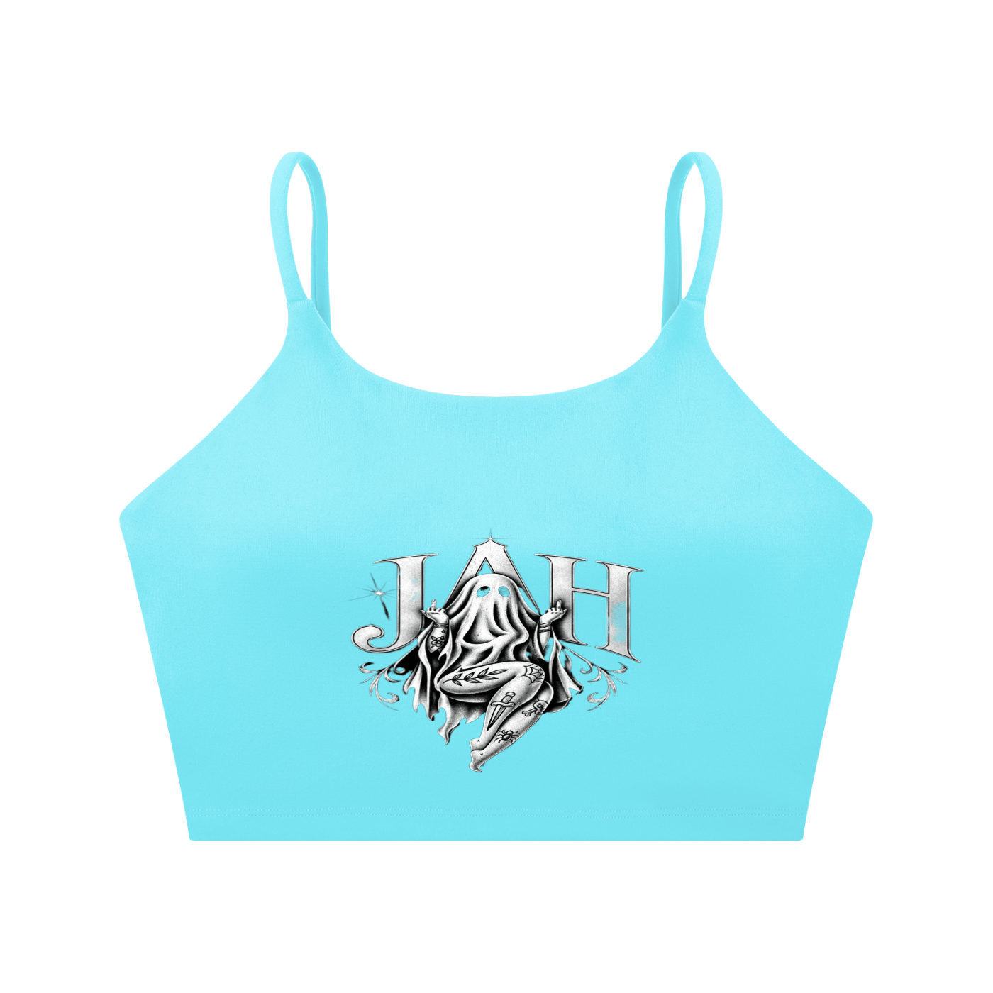 Ghostly Jah Spaghetti Strap Yoga Sports Bra