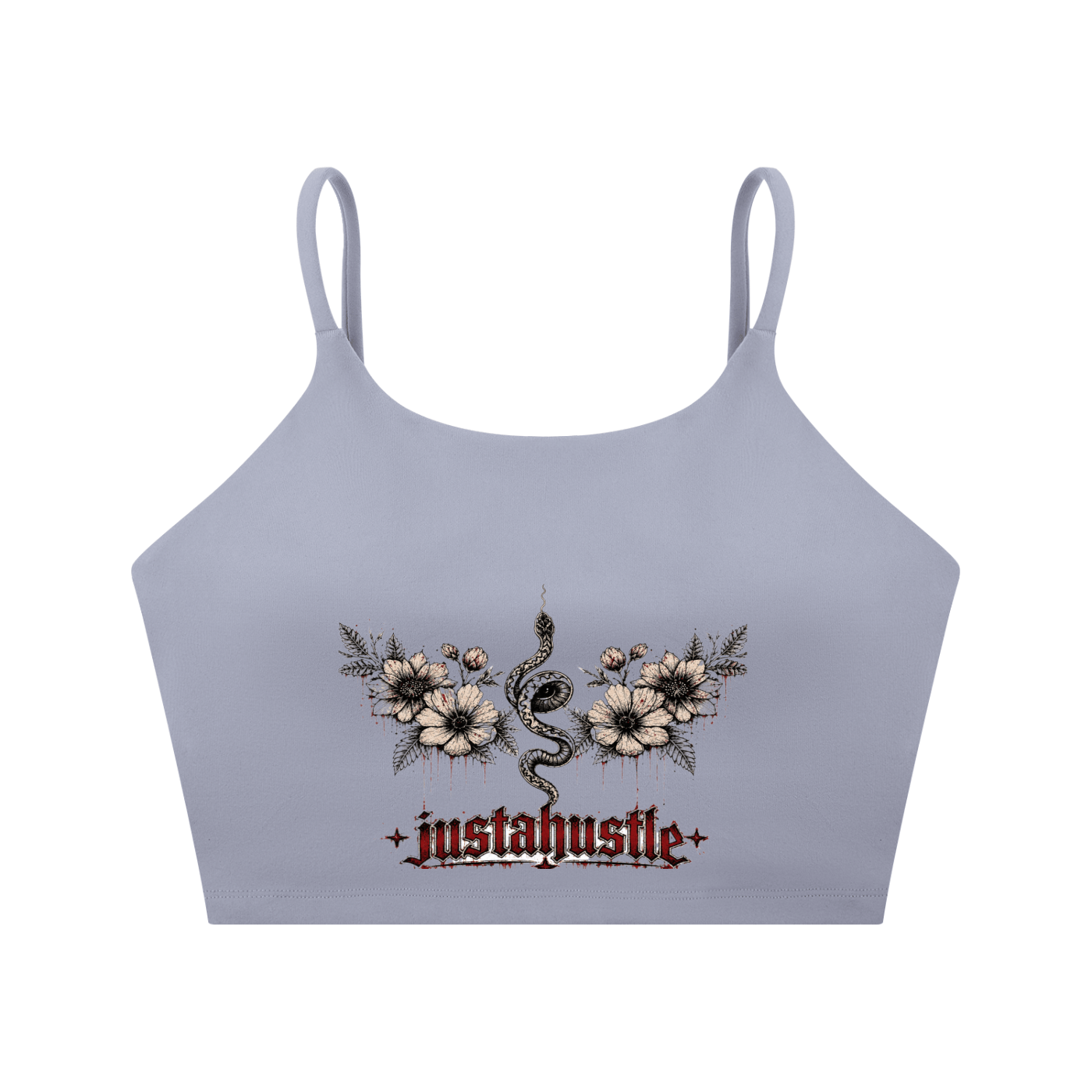 Bloom & Bite Spaghetti Strap Yoga Sports Bra