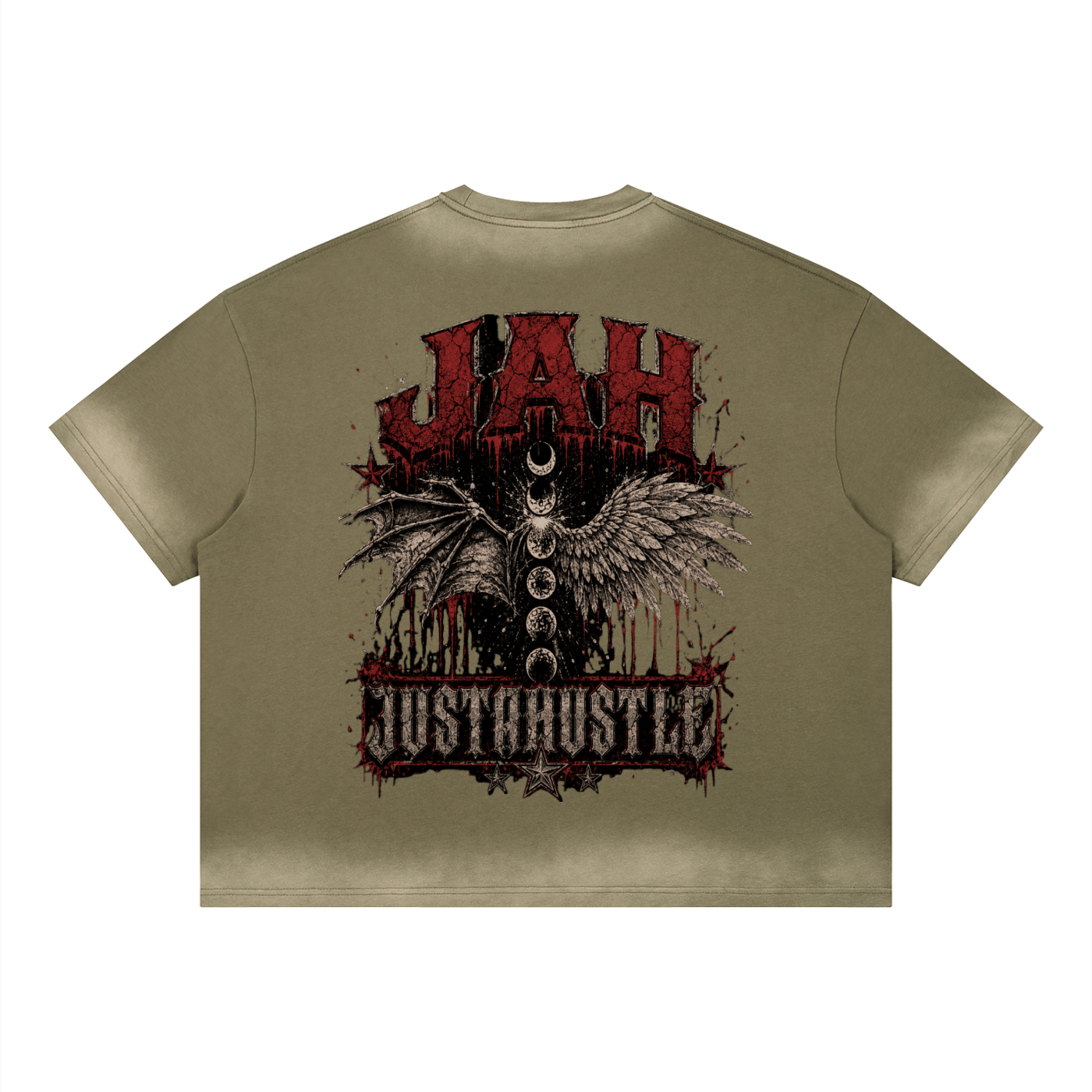 Jah D&A Boxy Sunfade Vintage Wash T-Shirt