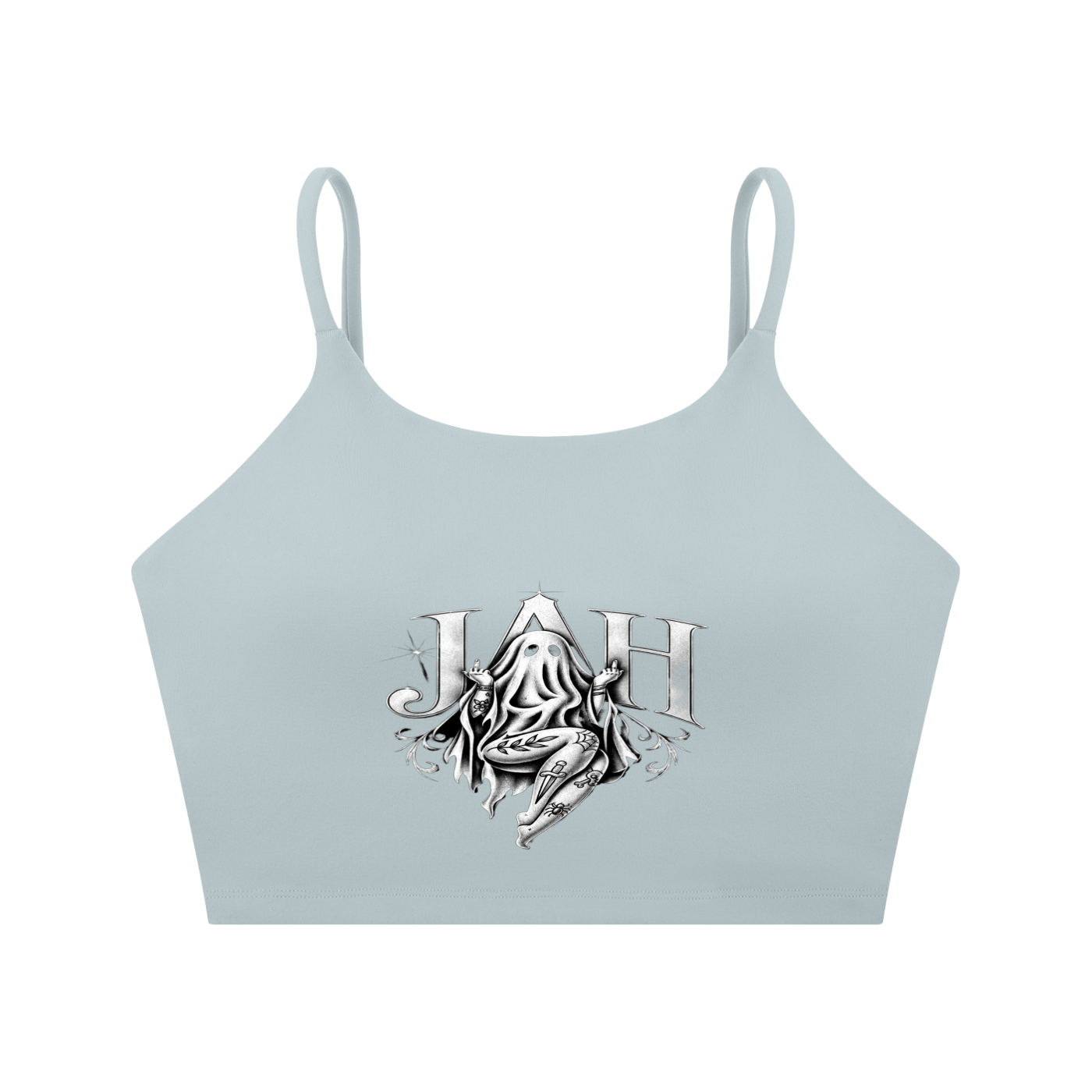 Ghostly Jah Spaghetti Strap Yoga Sports Bra