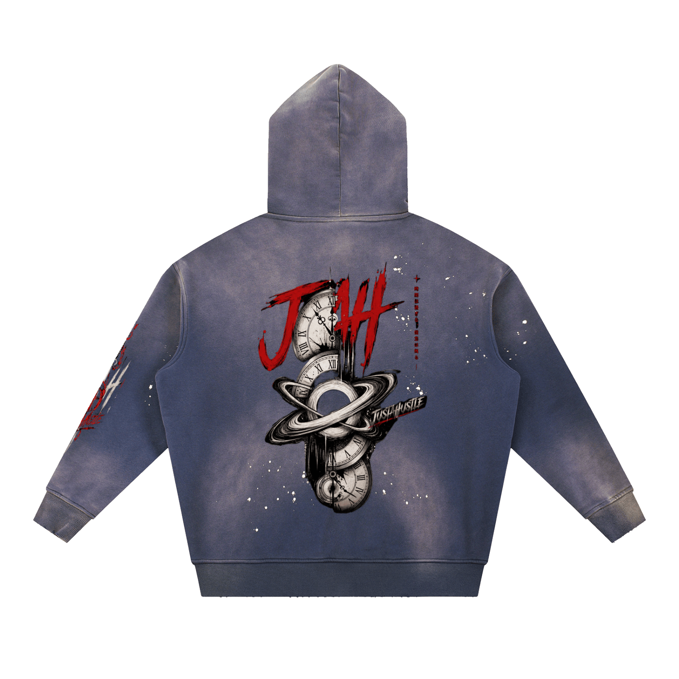 COSMIC TIME Washed Fleece Hoodie