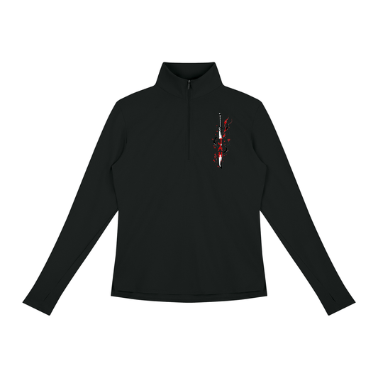 ODMPOD SPLIT BLADE Women's Quarter-Zip JustAHustle Premium Hustle Apparel