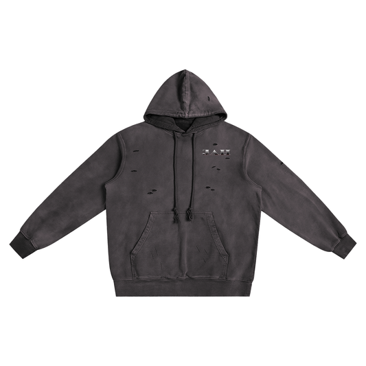 ODMPOD The Chosen Hustler Distressed Vintage Wash Hoodie JustAHustle Premium Hustle Apparel
