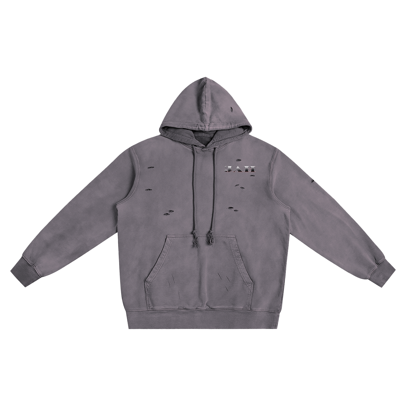 ODMPOD The Chosen Hustler Distressed Vintage Wash Hoodie JustAHustle Premium Hustle Apparel