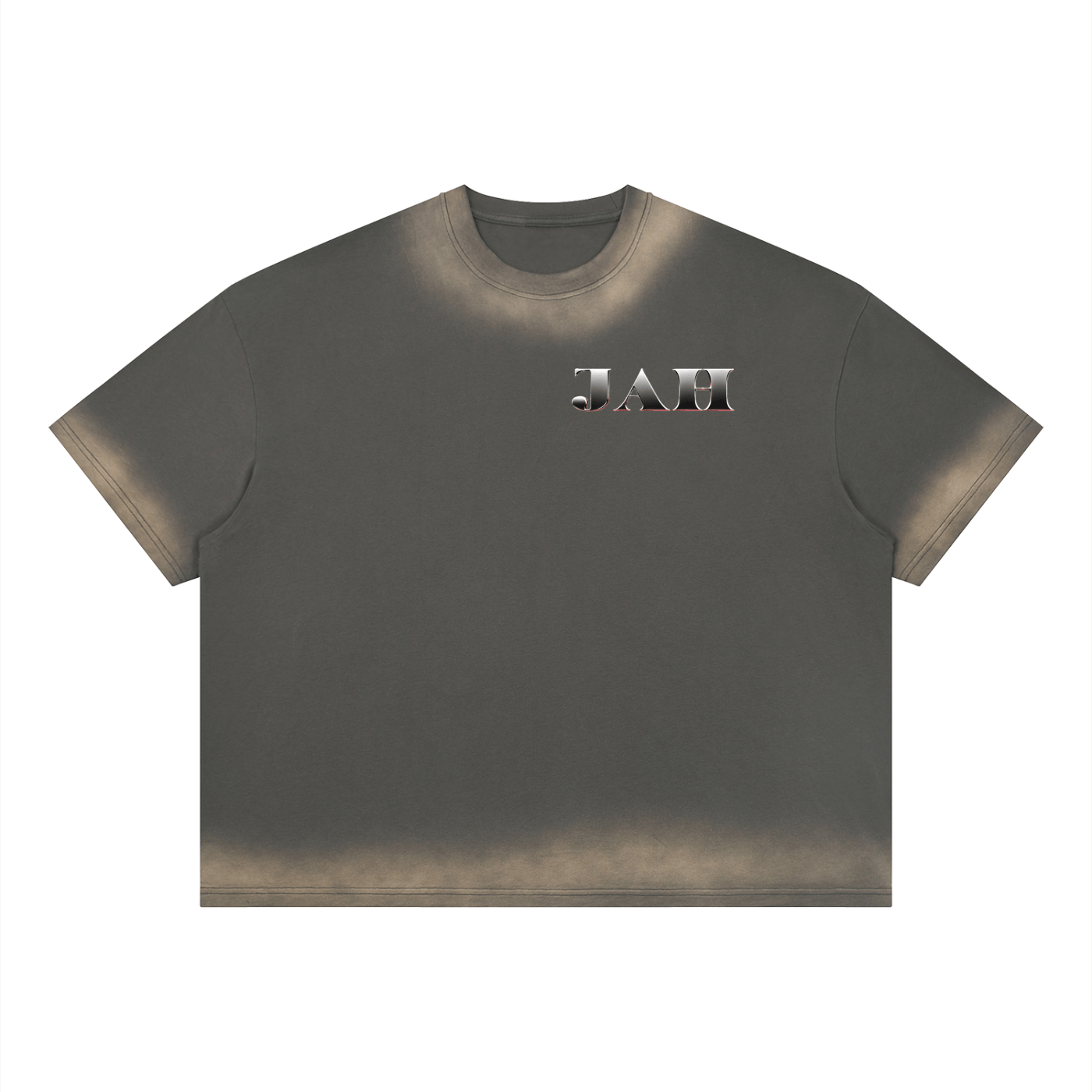 ODMPOD Ying Yang Boxy Sunfade Vintage Wash T-Shirt JustAHustle Premium Hustle Apparel