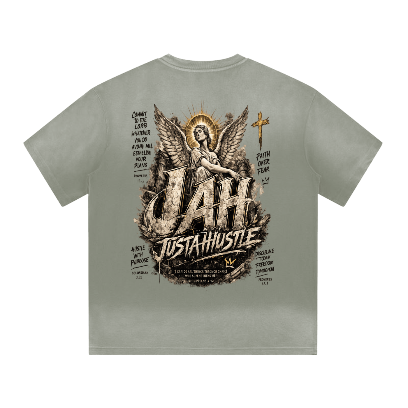 ODMPOD Statue Grind T-Shirt JustAHustle Premium Hustle Apparel