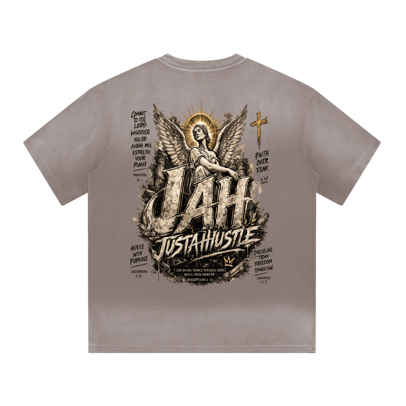 ODMPOD Statue Grind T-Shirt JustAHustle Premium Hustle Apparel