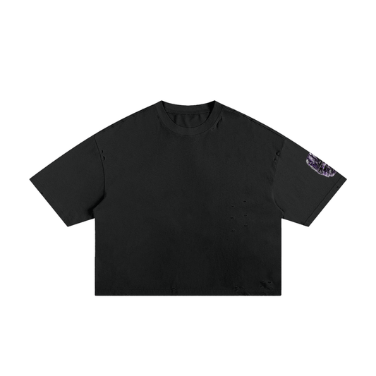 ODMPOD Purple Jah Frayed Boxy Tee JustAHustle Premium Hustle Apparel