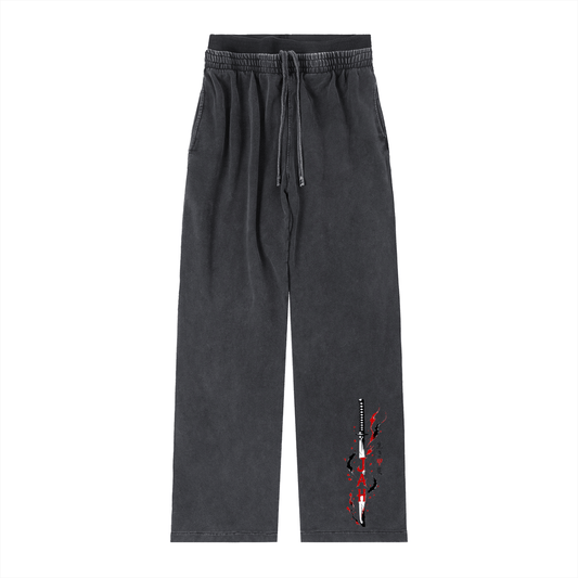 ODMPOD Night blade Vintage Washed Waist Pants JustAHustle Premium Hustle Apparel